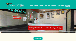 Desktop Screenshot of hotelvyankatesh.com