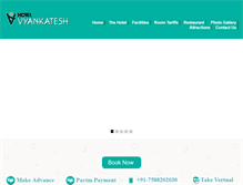 Tablet Screenshot of hotelvyankatesh.com